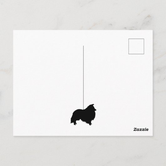 Schattige hondenasiel op zijn plaats | Sheltie Bri Briefkaart (Achterkant)