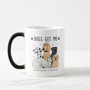 Schattige Hondenfamiliegroep voor Hond Moeders en Magische Mok