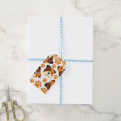 Schattige hondengezicht en poten cadeaulabel (Met Touw)