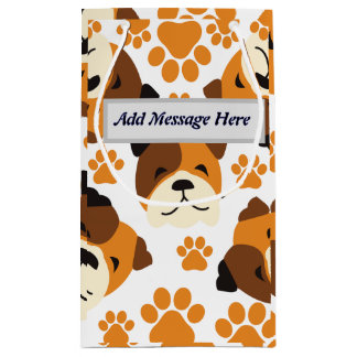 Schattige hondengezicht en poten klein cadeauzakje