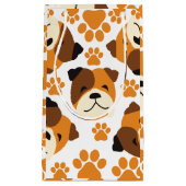 Schattige hondengezicht en poten klein cadeauzakje (Voorkant)