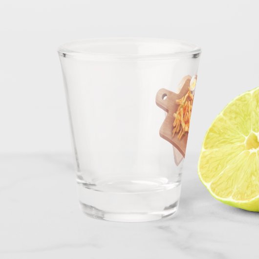 Schattige Hondengezichtsburger met Fries Shot Glas (Links)