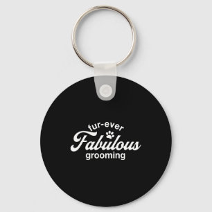 Schattige hondengroomer Shirt Sleutelhanger
