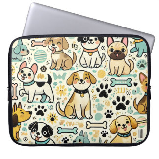 Schattige hondenlaptophoes laptop sleeve
