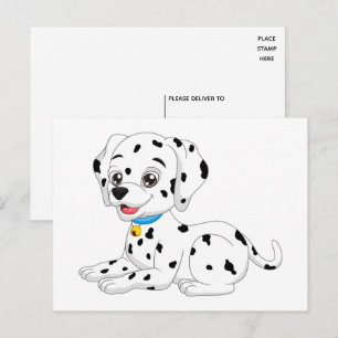 Schattige Hondenliefde Miste Je Hallo Dalmatiër Briefkaart