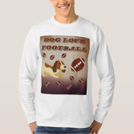 Schattige Hondenliefde Spelen football T-shirt