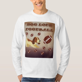 Schattige Hondenliefde Spelen football T-shirt