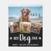 Schattige Hondenliefhebber Gepersonaliseerd PET 4  Fleece Deken (Voorkant)