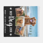 Schattige Hondenliefhebber Gepersonaliseerd PET 4  Fleece Deken (Voorkant (Horizontaal))