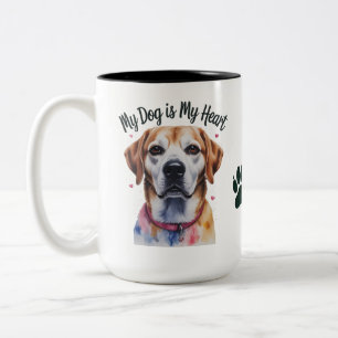 Schattige Hondenliefhebber Koffiekopje, Pet Owner  Tweekleurige Koffiemok