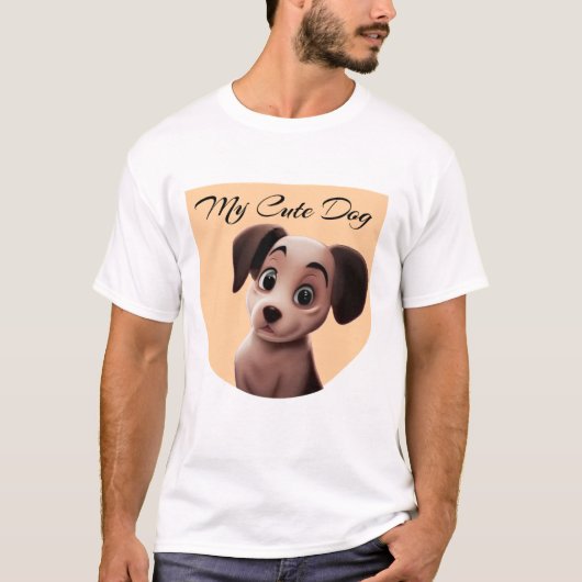 "Schattige Hondenliefhebber T-shirt" T-shirt (Voorkant)