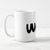 Schattige Hondenliefhebbers "Woof" 15 oz Koffie Mo Koffiemok (Links)