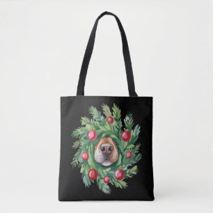 Schattige Hondenneus Kerstmis Hond Moeder Feest Ho Tote Bag