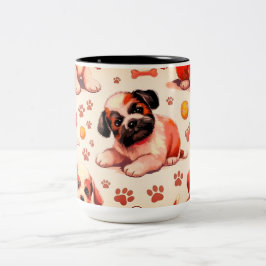 Schattige hondenpatroon 11 oz. koffie mok