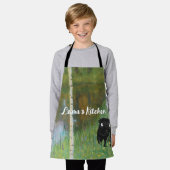 Schattige Hondenpug Gustav Klimt Boskind Schort (Gedragen)