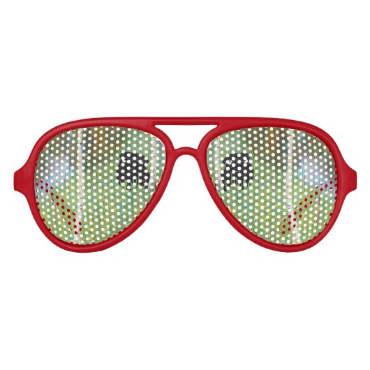 Schattige Hondenpug Gustav Klimt Forest Party Aviator Zonnebril (Voorkant)