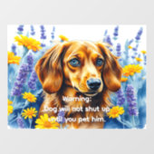 Schattige hondenteken raamsticker (Vel)