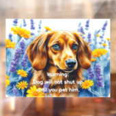 Schattige hondenteken raamsticker (Vel 2)