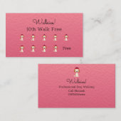 Schattige hondenuitlaten / Grooming Loyalty Kaart  (Voorkant / Achterkant)