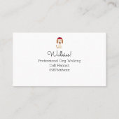 Schattige hondenuitlaten / Grooming Loyalty Kaart (Achterkant)