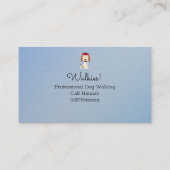 Schattige hondenuitlaten / Grooming Loyalty Kaart  (Achterkant)