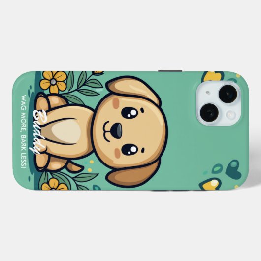 Schattige hondenvibes - speelse en gezellige charm Case-Mate iPhone case (Achterkant (horizontaal))