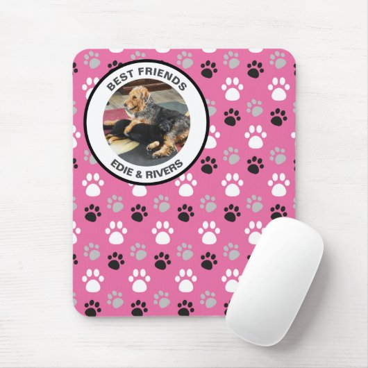Schattige Hondenvoet Prints Mousepad Muismat (Met muis)