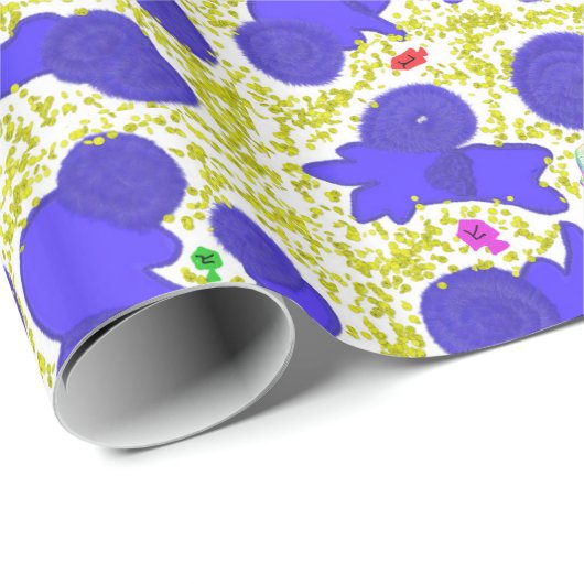 Schattige hondje Chanoeka inpakpapier (Rol Hoek)