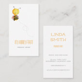 Schattige Honey Bee Apiary Imker Boerderij Visitekaartje (Voorkant / Achterkant)