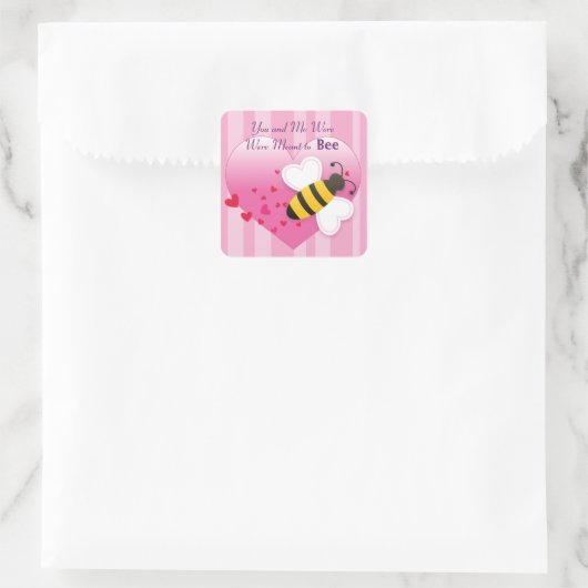 Schattige Honey Bee Love Sticker (Tas)