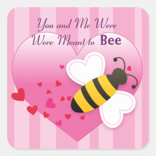 Schattige Honey Bee Love Sticker