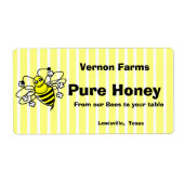 Schattige Honey Jar Label (Voorkant)