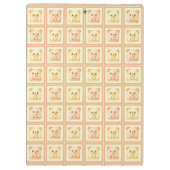 Schattige honing patchwork koekje teddybeer klembord (Achterkant)