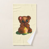 Schattige honingbeer bad handdoek (Handdoek)