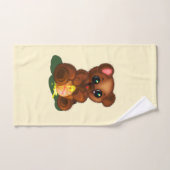 Schattige honingbeer bad handdoek (Handdoek)