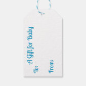 Schattige Honingbij en Honeycomb Theme Baby shower Cadeaulabel (Achterkant)