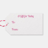 Schattige Honingbij en Honeycomb Theme Baby shower Cadeaulabel (Achterkant Horizontaal)