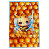 Schattige Honingbij en Honeycomb Theme Baby shower Medium Cadeauzakje (Voorkant)