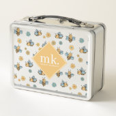 Schattige Honingbijen & Bloemen Wildbloemen Monogr (Achterkant)