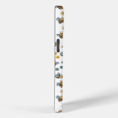 Schattige Honingbijen & Bloemen Wildbloemen Monogr Case-Mate iPhone Case (Achterkant / Rechts)