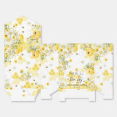 Schattige honingbijen gele bloem bruidsdouche baby bedankdoosjes (Ongevouwen)