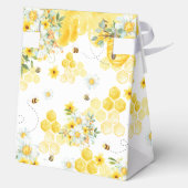 Schattige honingbijen Gele bloem bruiloft baby sho Bedankdoosjes (Achterkant)
