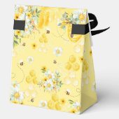 Schattige honingbijen Gele bloemen Baby Shower Bru Bedankdoosjes (Achterkant)