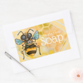Schattige honingbijenetiketten rechthoekige sticker (Envelop)