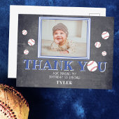 Schattige honkbal krijtbord verjaardag foto dank j briefkaart
