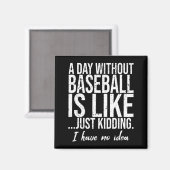 Schattige honkbal sporten magneet (Voorkant / Achterkant)