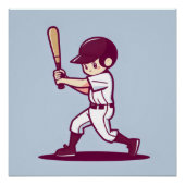 schattige honkballer perfect poster (Voorkant)