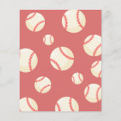 Schattige honkballint Budget 1e Verjaardagsuitnodi (Achterkant)