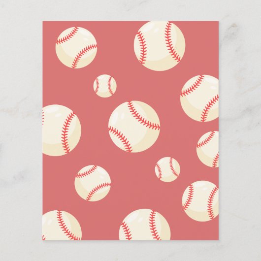 Schattige honkballint Budget 1e Verjaardagsuitnodi (Achterkant)