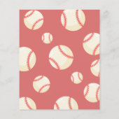 Schattige honkballint budget verjaardagsuitnodigin (Achterkant)